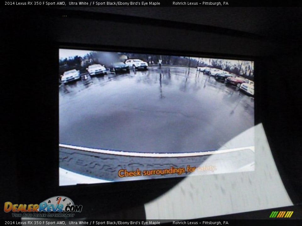 2014 Lexus RX 350 F Sport AWD Ultra White / F Sport Black/Ebony Bird's Eye Maple Photo #18