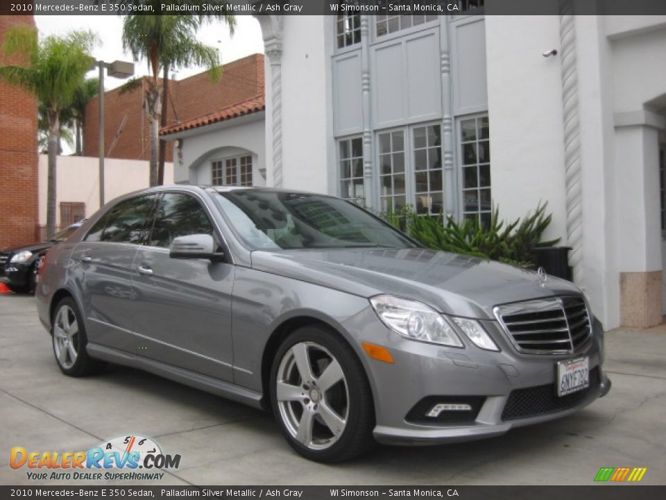 2010 Mercedes-Benz E 350 Sedan Palladium Silver Metallic / Ash Gray Photo #1