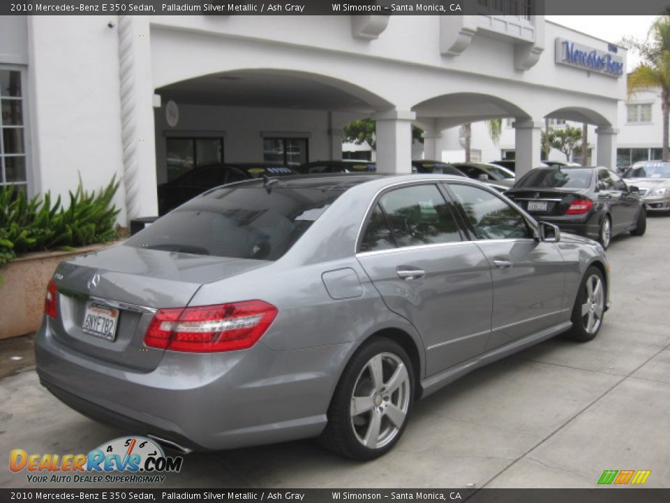 2010 Mercedes-Benz E 350 Sedan Palladium Silver Metallic / Ash Gray Photo #2