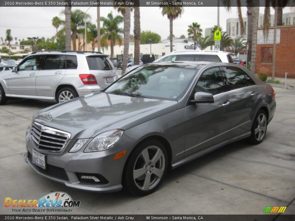 2010 Mercedes-Benz E 350 Sedan Palladium Silver Metallic / Ash Gray Photo #5