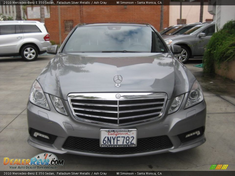 2010 Mercedes-Benz E 350 Sedan Palladium Silver Metallic / Ash Gray Photo #6