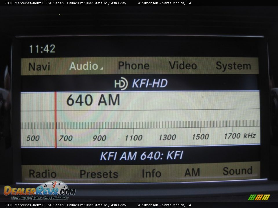 2010 Mercedes-Benz E 350 Sedan Palladium Silver Metallic / Ash Gray Photo #15