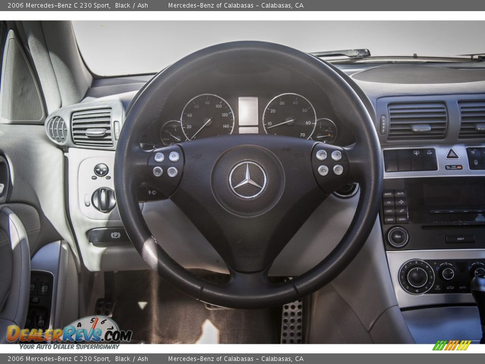 2006 Mercedes-Benz C 230 Sport Black / Ash Photo #14