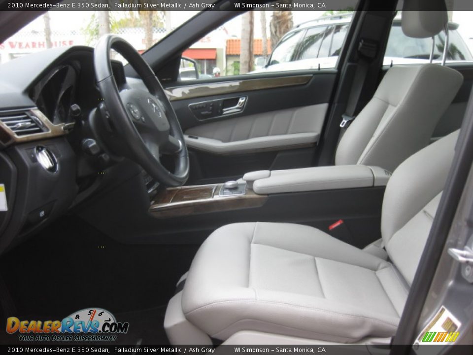 2010 Mercedes-Benz E 350 Sedan Palladium Silver Metallic / Ash Gray Photo #19