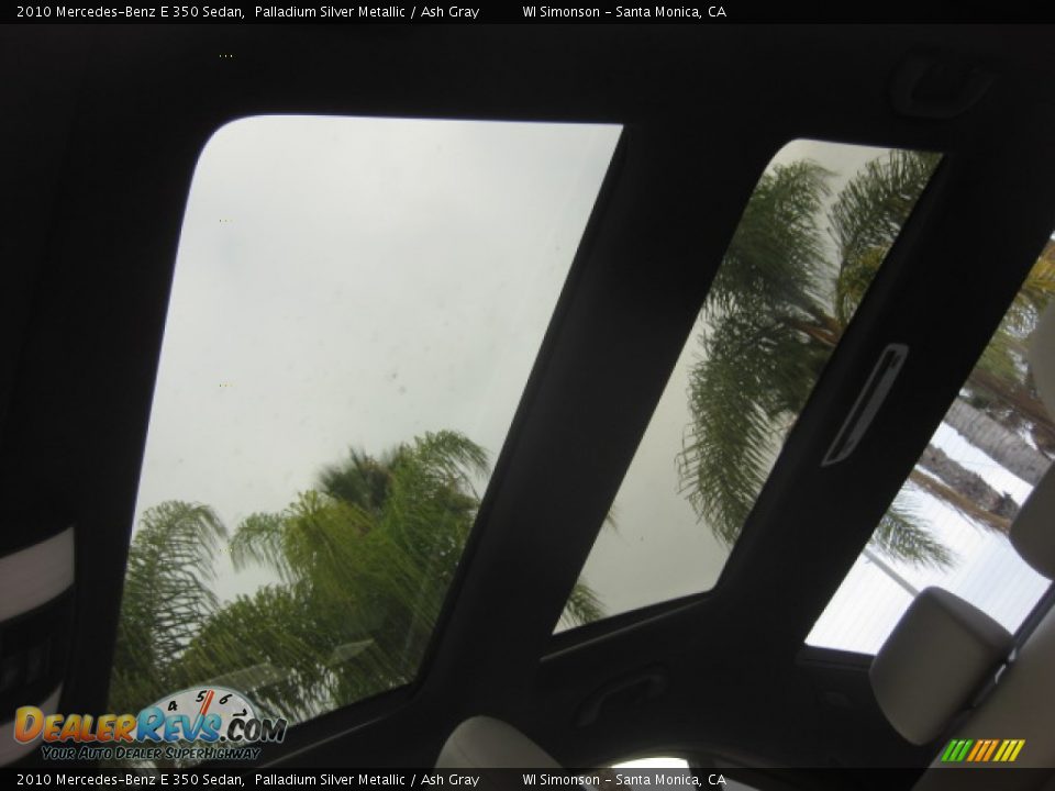 2010 Mercedes-Benz E 350 Sedan Palladium Silver Metallic / Ash Gray Photo #22
