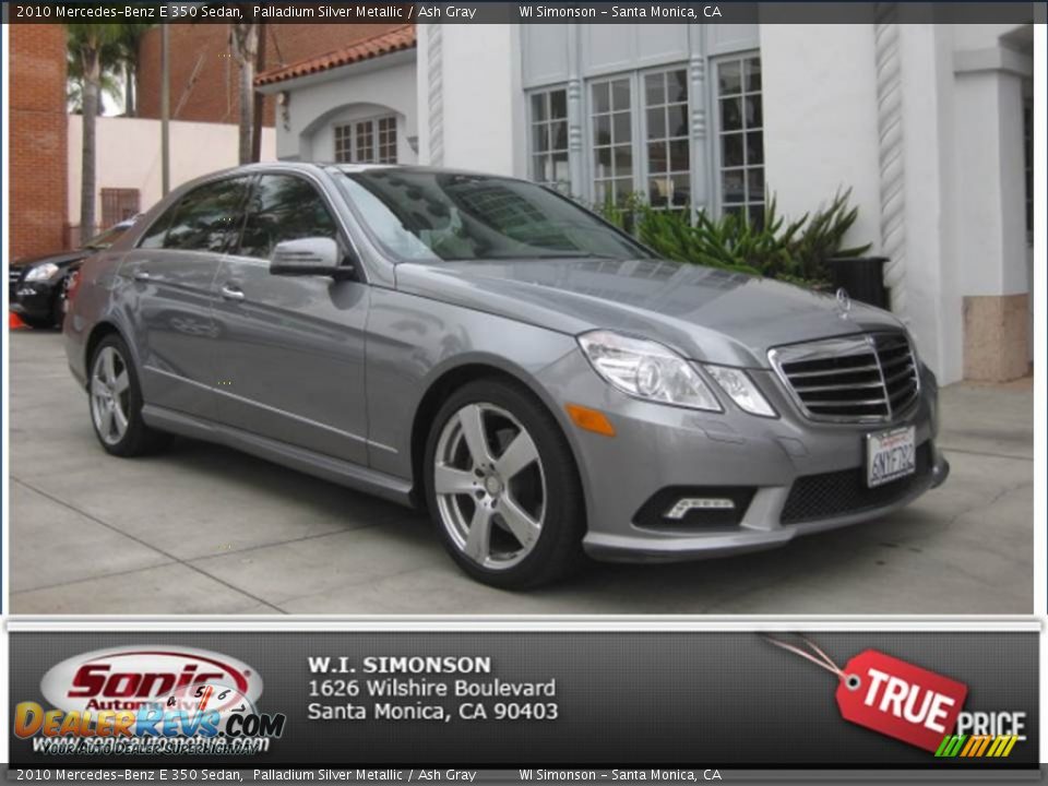 2010 Mercedes-Benz E 350 Sedan Palladium Silver Metallic / Ash Gray Photo #26