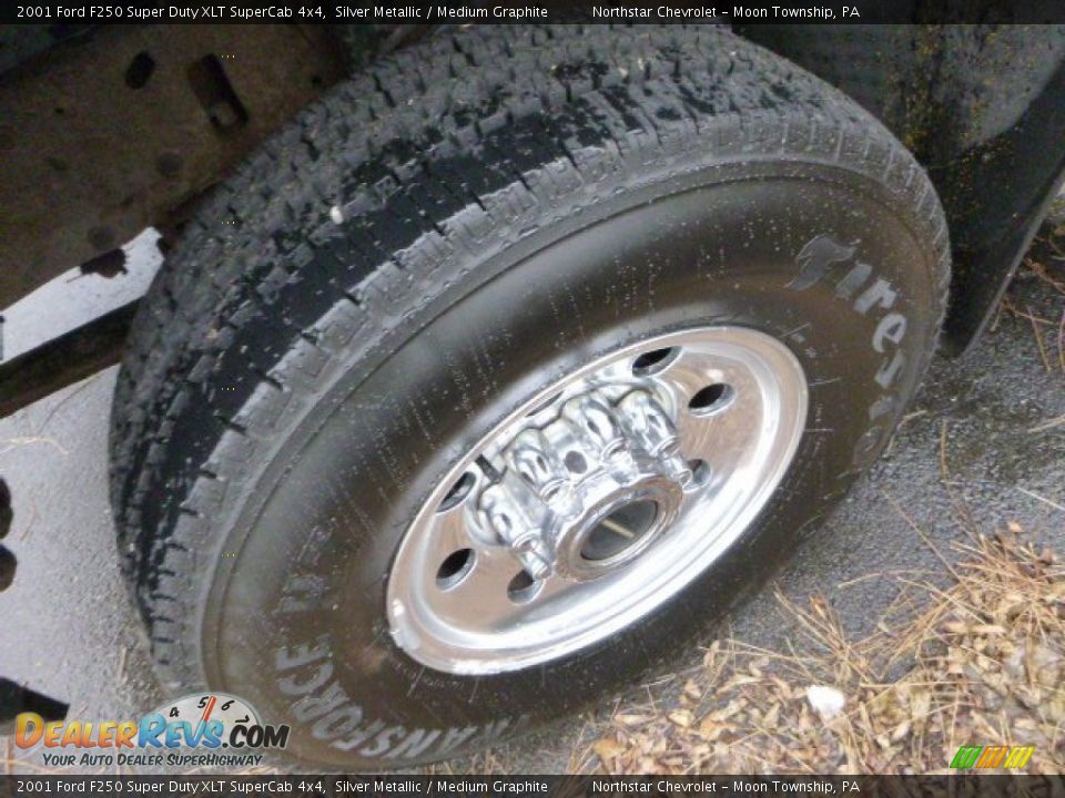 2001 Ford F250 Super Duty XLT SuperCab 4x4 Silver Metallic / Medium Graphite Photo #6
