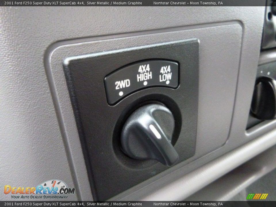 2001 Ford F250 Super Duty XLT SuperCab 4x4 Silver Metallic / Medium Graphite Photo #12