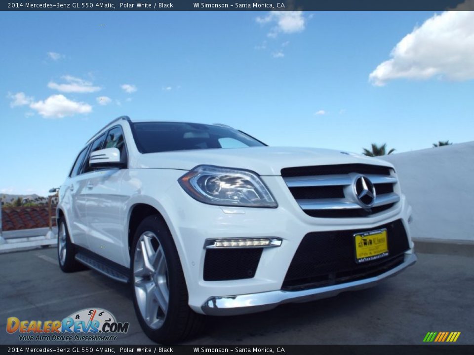 2014 Mercedes-Benz GL 550 4Matic Polar White / Black Photo #11
