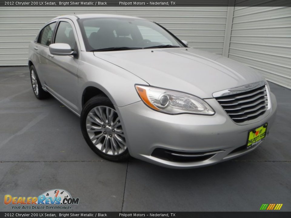 2012 Chrysler 200 LX Sedan Bright Silver Metallic / Black Photo #1