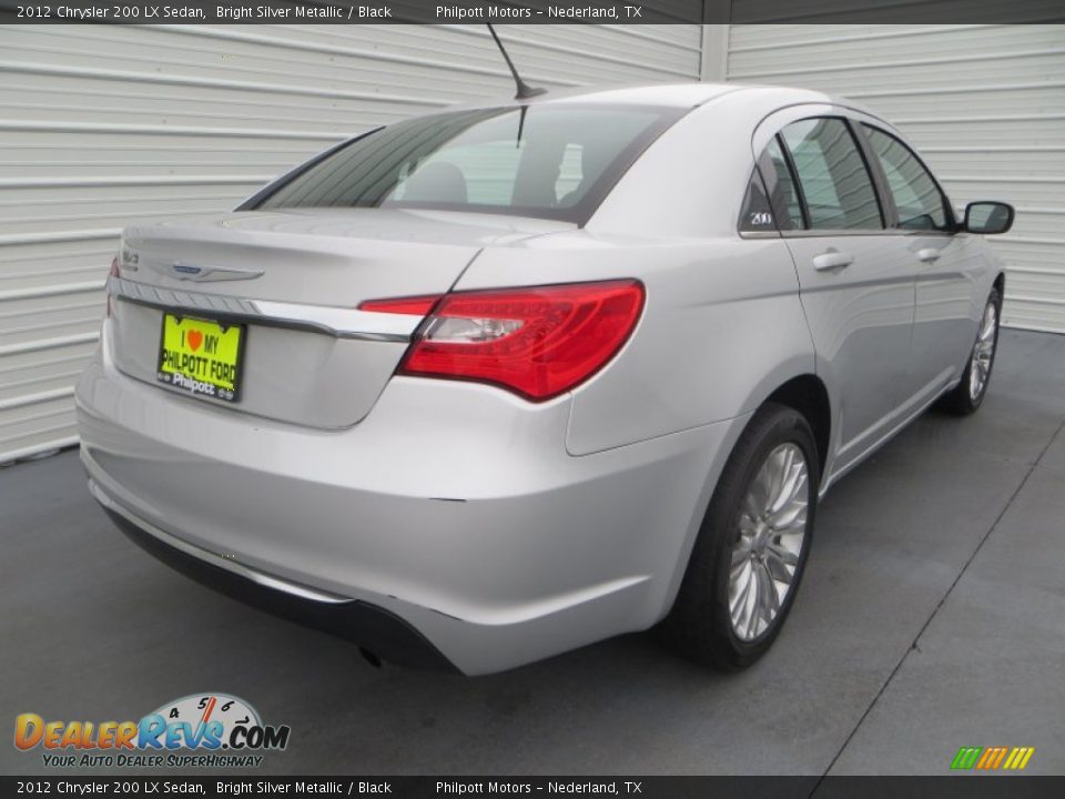 2012 Chrysler 200 LX Sedan Bright Silver Metallic / Black Photo #3