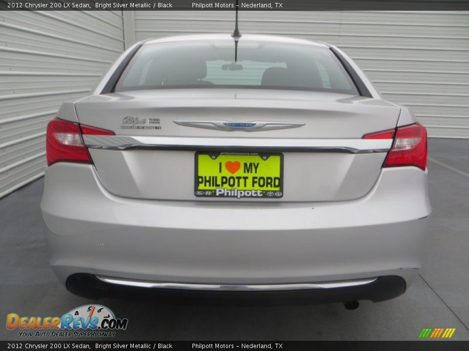 2012 Chrysler 200 LX Sedan Bright Silver Metallic / Black Photo #4