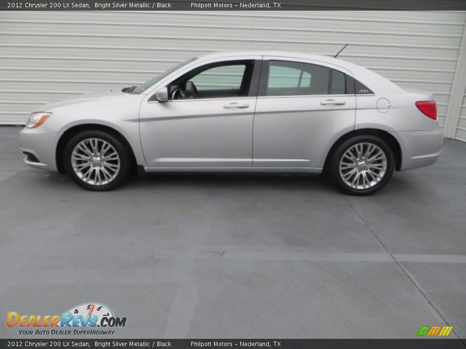 2012 Chrysler 200 LX Sedan Bright Silver Metallic / Black Photo #5