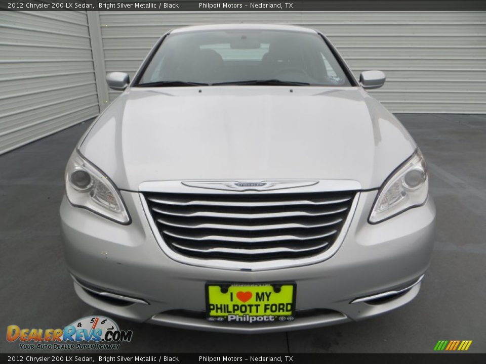 2012 Chrysler 200 LX Sedan Bright Silver Metallic / Black Photo #7