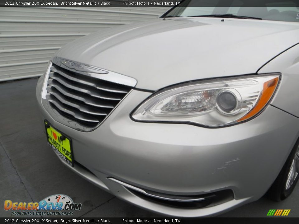 2012 Chrysler 200 LX Sedan Bright Silver Metallic / Black Photo #12