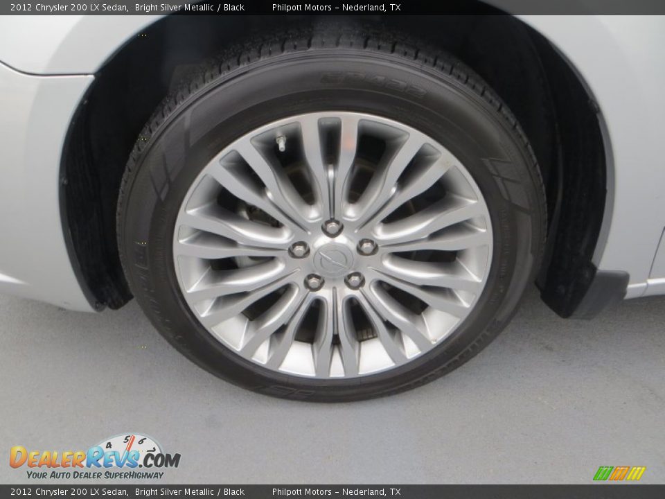 2012 Chrysler 200 LX Sedan Bright Silver Metallic / Black Photo #13