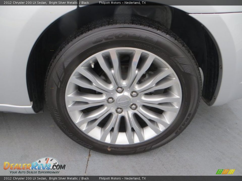 2012 Chrysler 200 LX Sedan Bright Silver Metallic / Black Photo #14