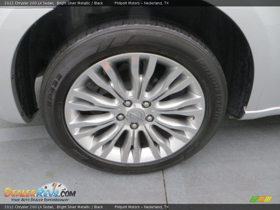 2012 Chrysler 200 LX Sedan Bright Silver Metallic / Black Photo #15