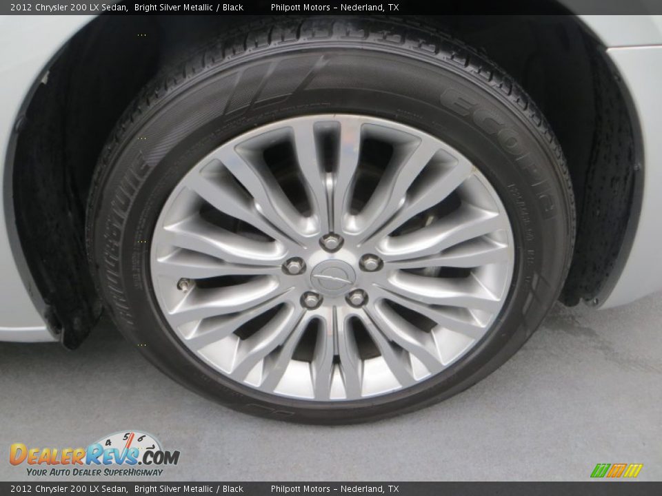 2012 Chrysler 200 LX Sedan Bright Silver Metallic / Black Photo #16