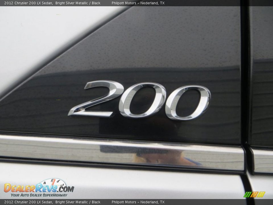 2012 Chrysler 200 LX Sedan Bright Silver Metallic / Black Photo #19