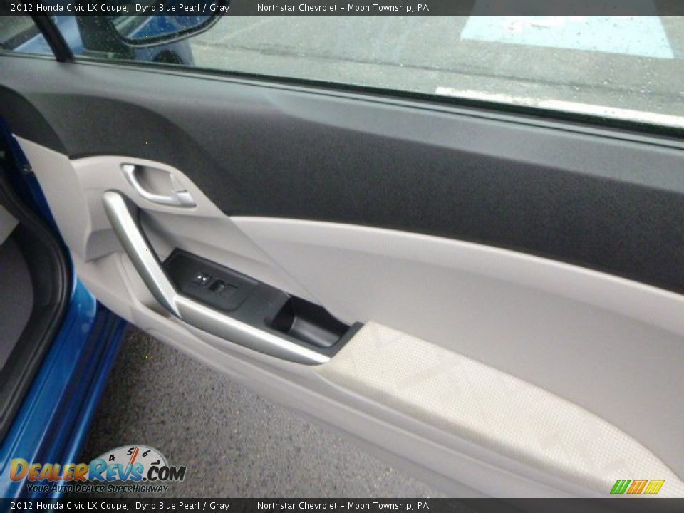 2012 Honda Civic LX Coupe Dyno Blue Pearl / Gray Photo #13