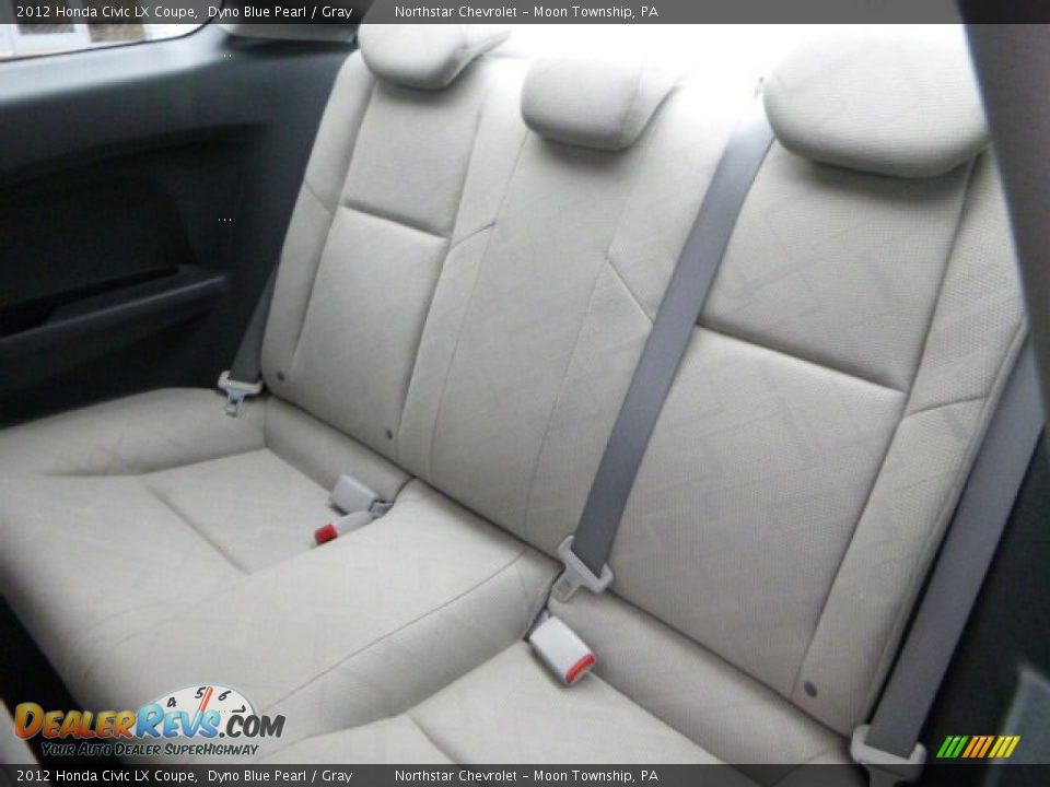 2012 Honda Civic LX Coupe Dyno Blue Pearl / Gray Photo #15
