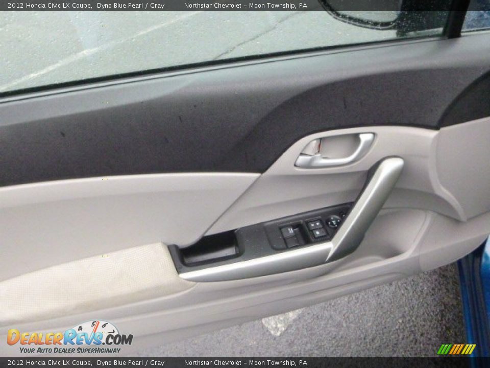 2012 Honda Civic LX Coupe Dyno Blue Pearl / Gray Photo #17