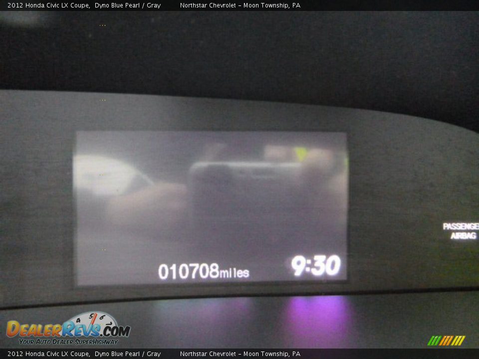 2012 Honda Civic LX Coupe Dyno Blue Pearl / Gray Photo #19