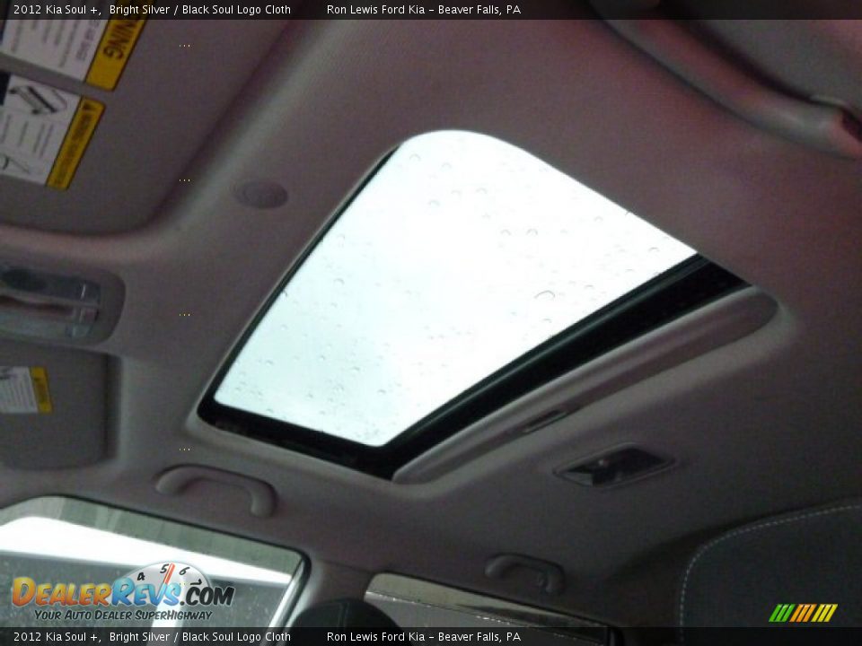 2012 Kia Soul + Bright Silver / Black Soul Logo Cloth Photo #14