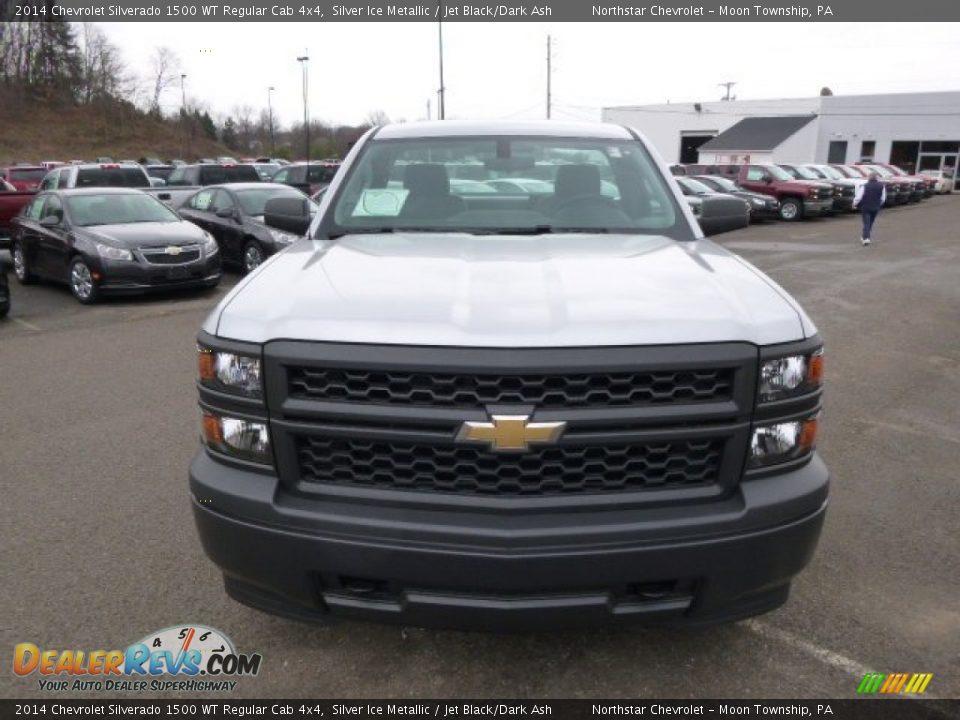 2014 Chevrolet Silverado 1500 WT Regular Cab 4x4 Silver Ice Metallic / Jet Black/Dark Ash Photo #2