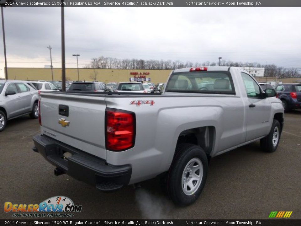 2014 Chevrolet Silverado 1500 WT Regular Cab 4x4 Silver Ice Metallic / Jet Black/Dark Ash Photo #5