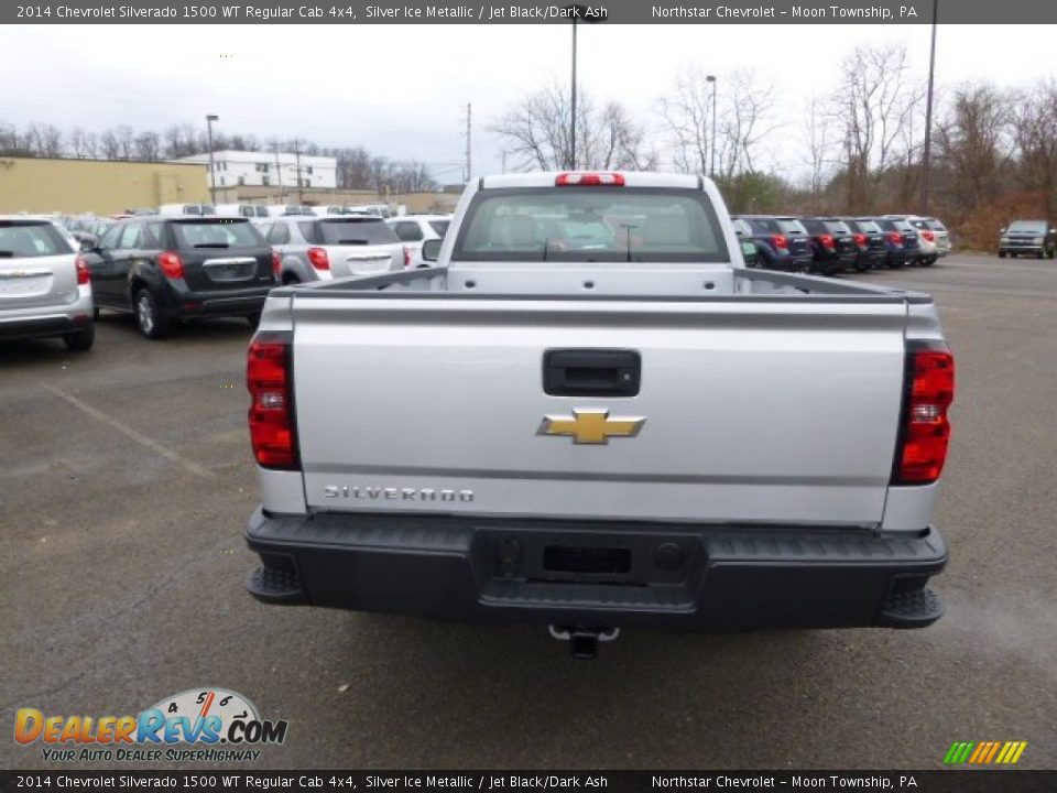 2014 Chevrolet Silverado 1500 WT Regular Cab 4x4 Silver Ice Metallic / Jet Black/Dark Ash Photo #6