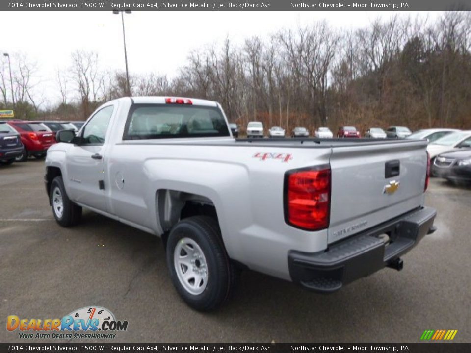 2014 Chevrolet Silverado 1500 WT Regular Cab 4x4 Silver Ice Metallic / Jet Black/Dark Ash Photo #7