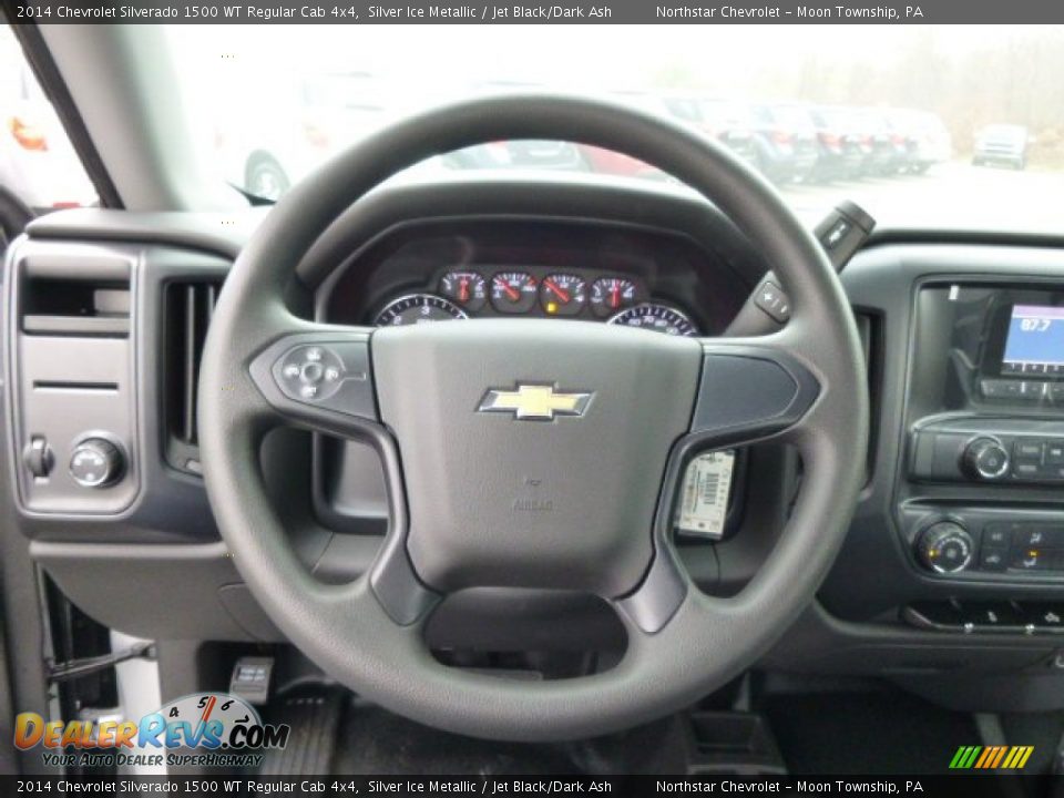 2014 Chevrolet Silverado 1500 WT Regular Cab 4x4 Silver Ice Metallic / Jet Black/Dark Ash Photo #16