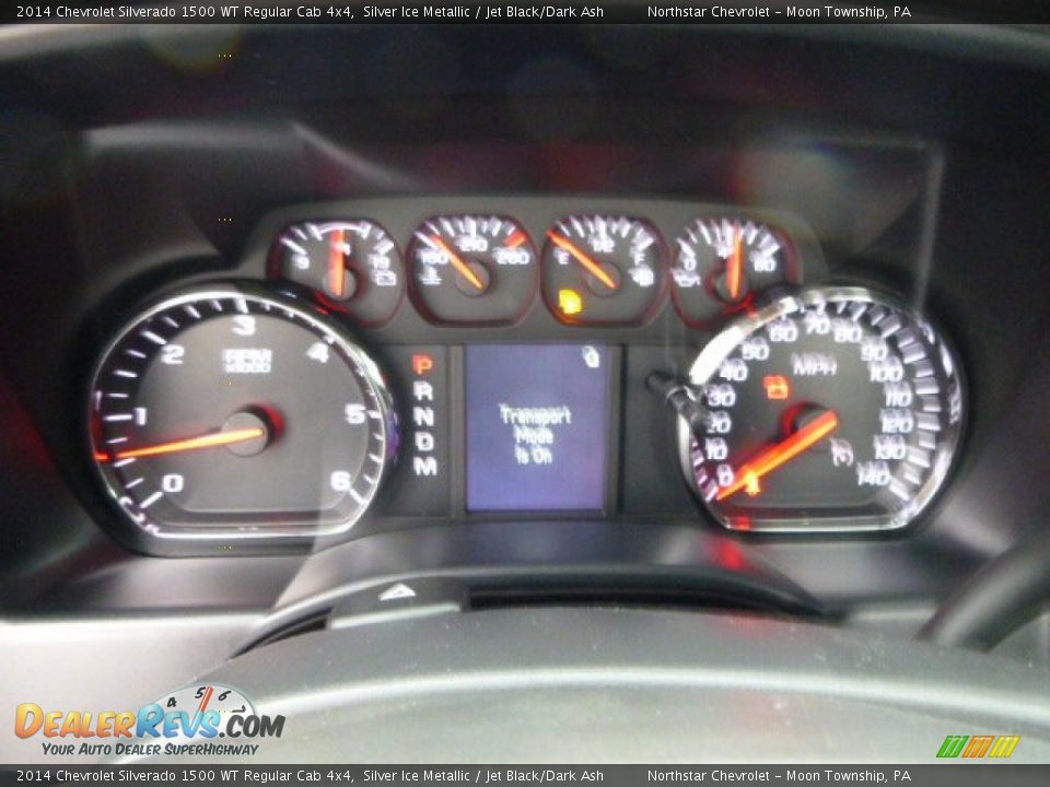 2014 Chevrolet Silverado 1500 WT Regular Cab 4x4 Silver Ice Metallic / Jet Black/Dark Ash Photo #19