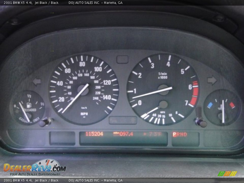 2001 BMW X5 4.4i Jet Black / Black Photo #18