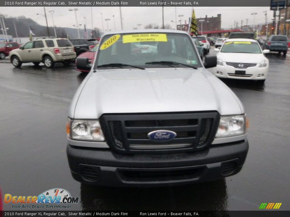 2010 Ford Ranger XL Regular Cab Silver Metallic / Medium Dark Flint Photo #3