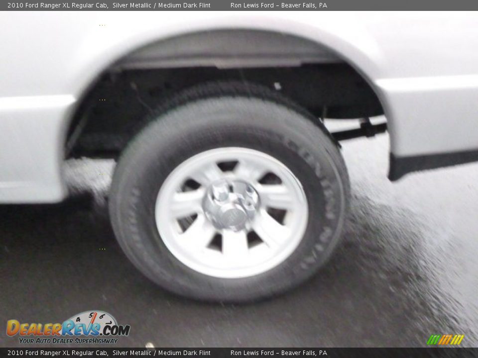 2010 Ford Ranger XL Regular Cab Silver Metallic / Medium Dark Flint Photo #9