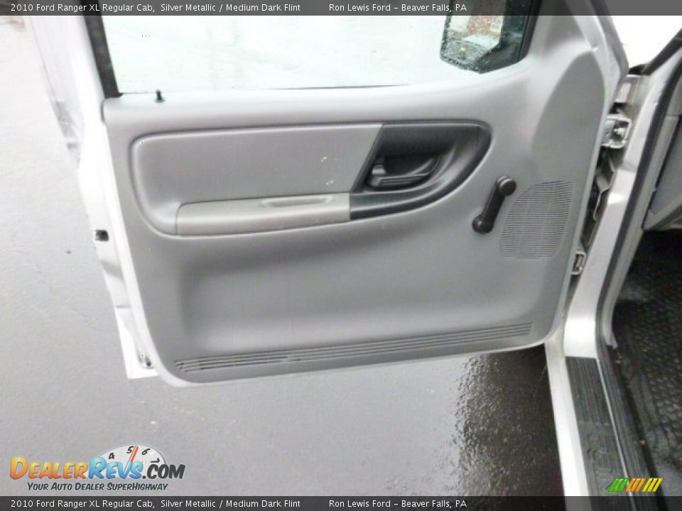 2010 Ford Ranger XL Regular Cab Silver Metallic / Medium Dark Flint Photo #13