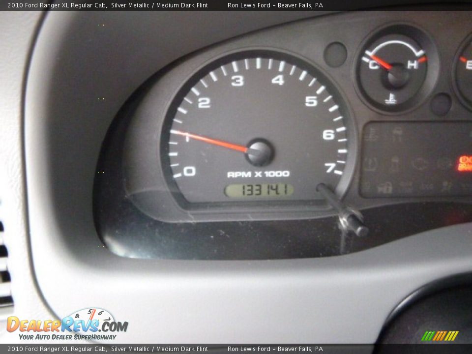 2010 Ford Ranger XL Regular Cab Silver Metallic / Medium Dark Flint Photo #19