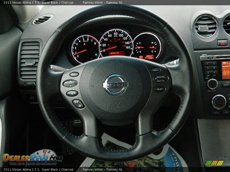 2011 Nissan Altima 2.5 S Super Black / Charcoal Photo #13
