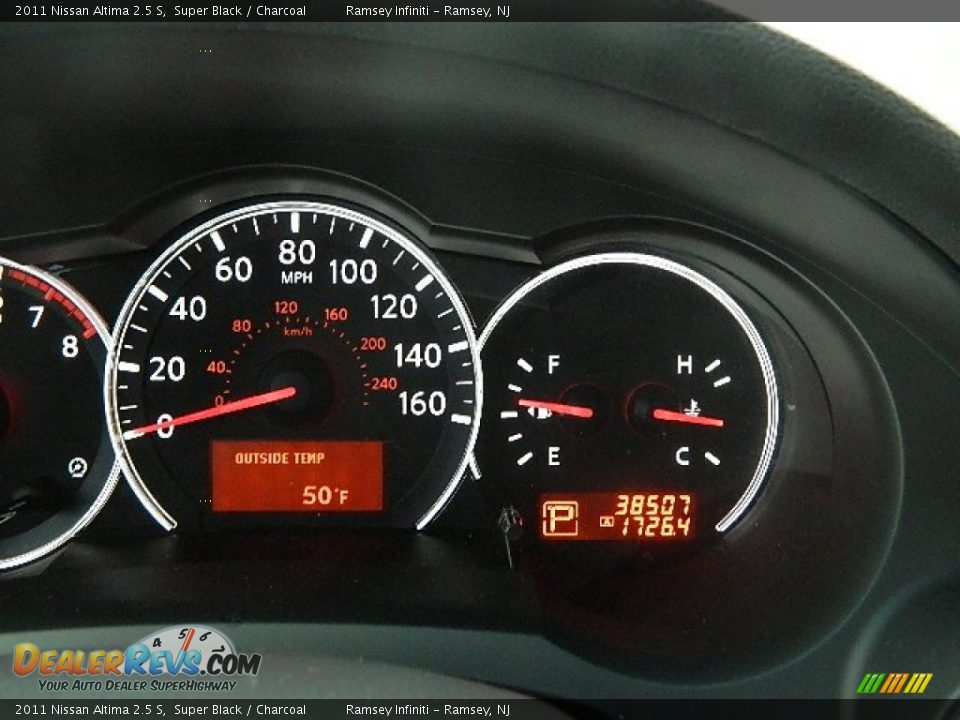 2011 Nissan Altima 2.5 S Super Black / Charcoal Photo #14