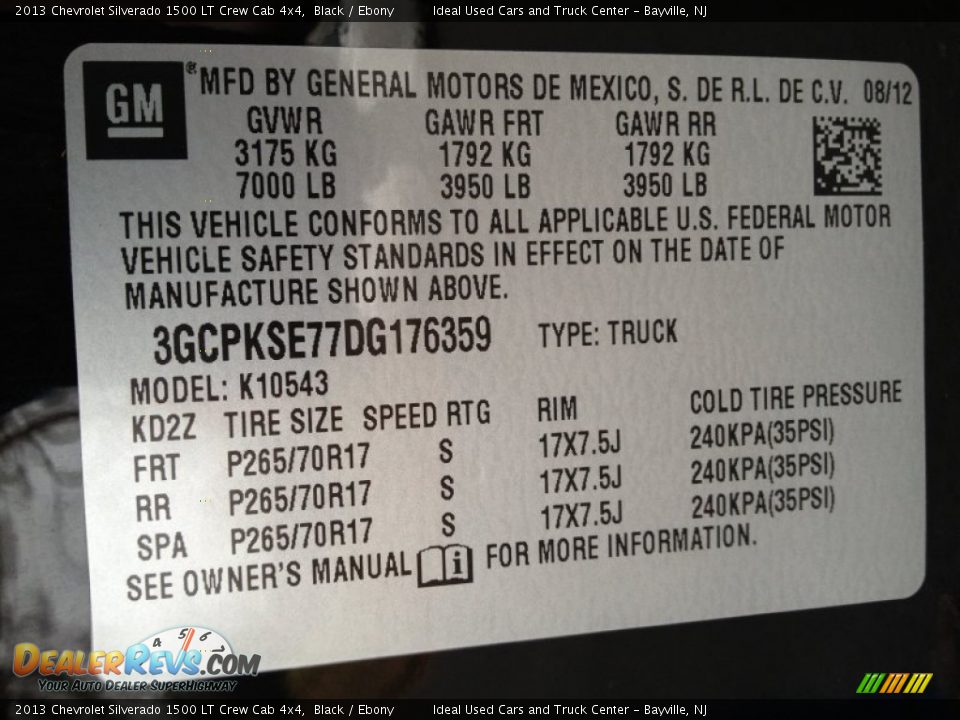 2013 Chevrolet Silverado 1500 LT Crew Cab 4x4 Black / Ebony Photo #27