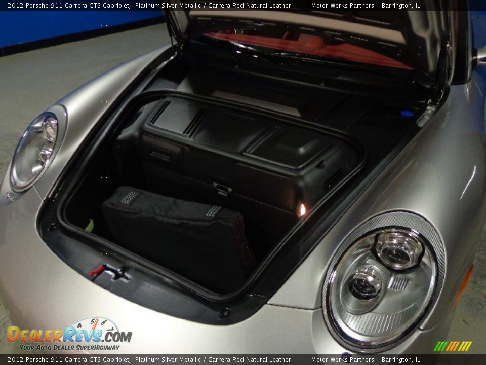 2012 Porsche 911 Carrera GTS Cabriolet Platinum Silver Metallic / Carrera Red Natural Leather Photo #15