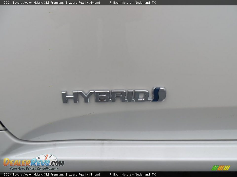 2014 Toyota Avalon Hybrid XLE Premium Blizzard Pearl / Almond Photo #13