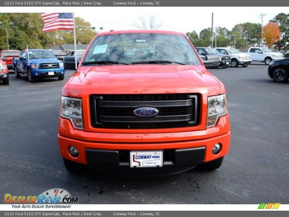 2013 Ford F150 STX SuperCab Race Red / Steel Gray Photo #2