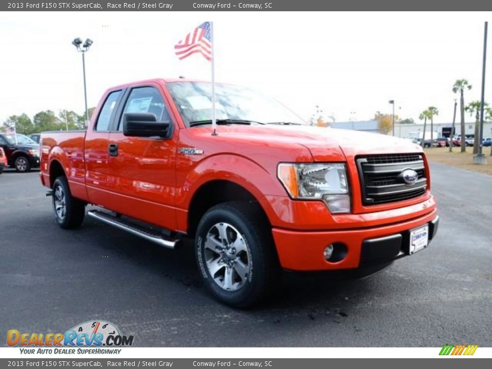 2013 Ford F150 STX SuperCab Race Red / Steel Gray Photo #3
