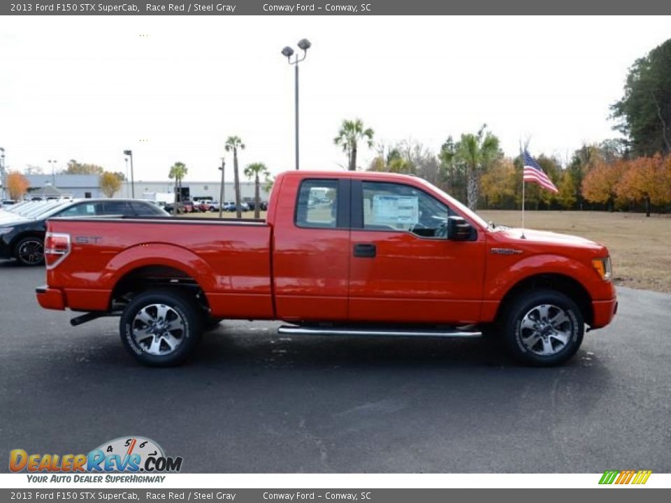 2013 Ford F150 STX SuperCab Race Red / Steel Gray Photo #4