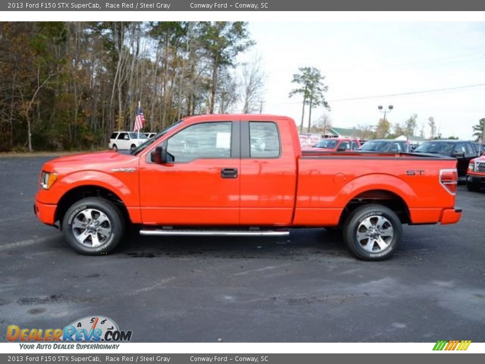 2013 Ford F150 STX SuperCab Race Red / Steel Gray Photo #8
