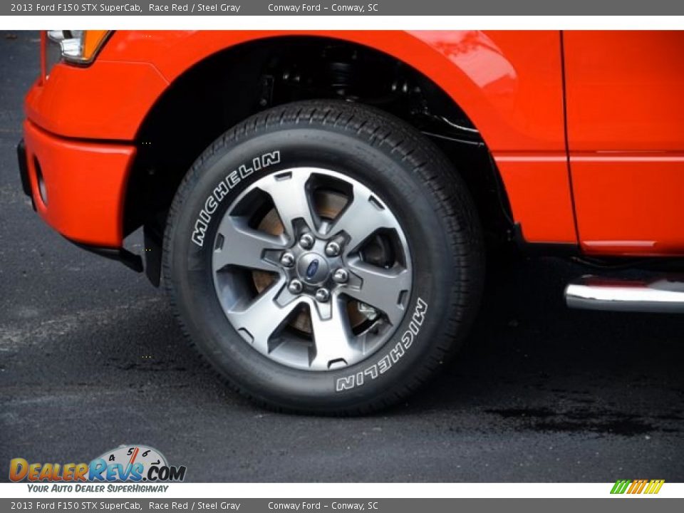 2013 Ford F150 STX SuperCab Race Red / Steel Gray Photo #9